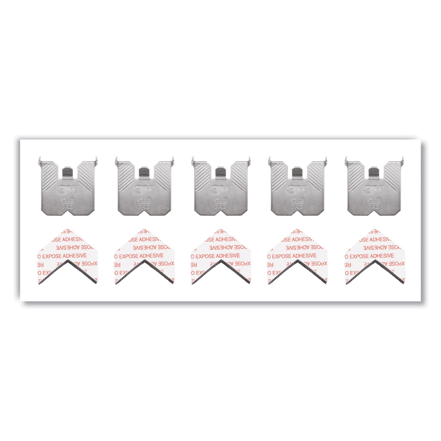 3M CLAW Drywall Picture Hanger - 15 lb (6.80 kg) Capacity - for Pictures, Mirror, Decoration, Art, Home - Gray - 5 / Pack