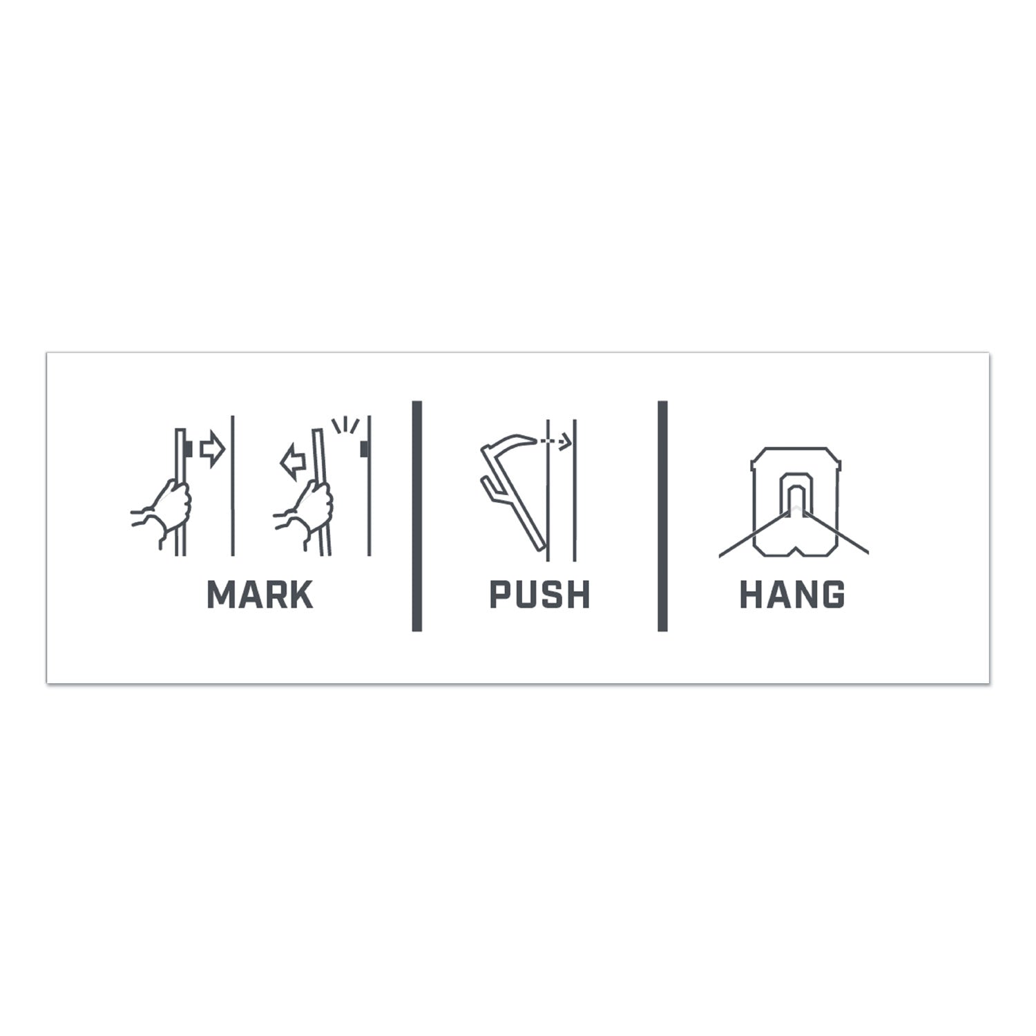 3M CLAW Drywall Picture Hanger - 25 lb (11.34 kg) Capacity - for Pictures, Project, Mirror, Frame, Art, Home, Decoration - Steel - Gray - 4 / Pack
