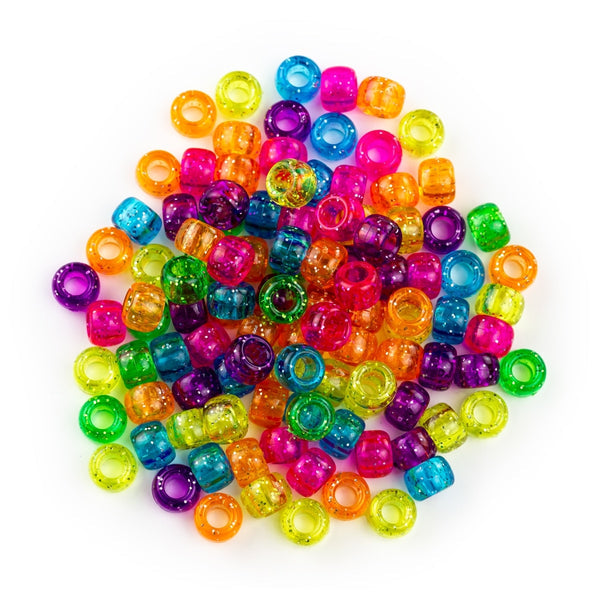 Bucket O'Beads Class Economy - 1000 Pony Glitter Jelly Beads