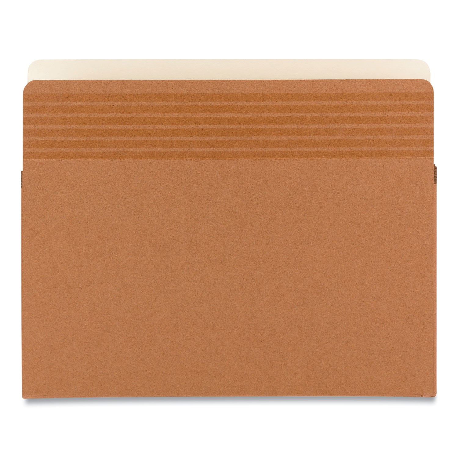 Smead Easy Grip Straight Tab Cut Letter Recycled File Pocket - 8 1/2" x 11" - 3 1/2" Expansion - Redrope - Tear Proof, Reinforced Gusset - 30% Recycled - 25 / Box