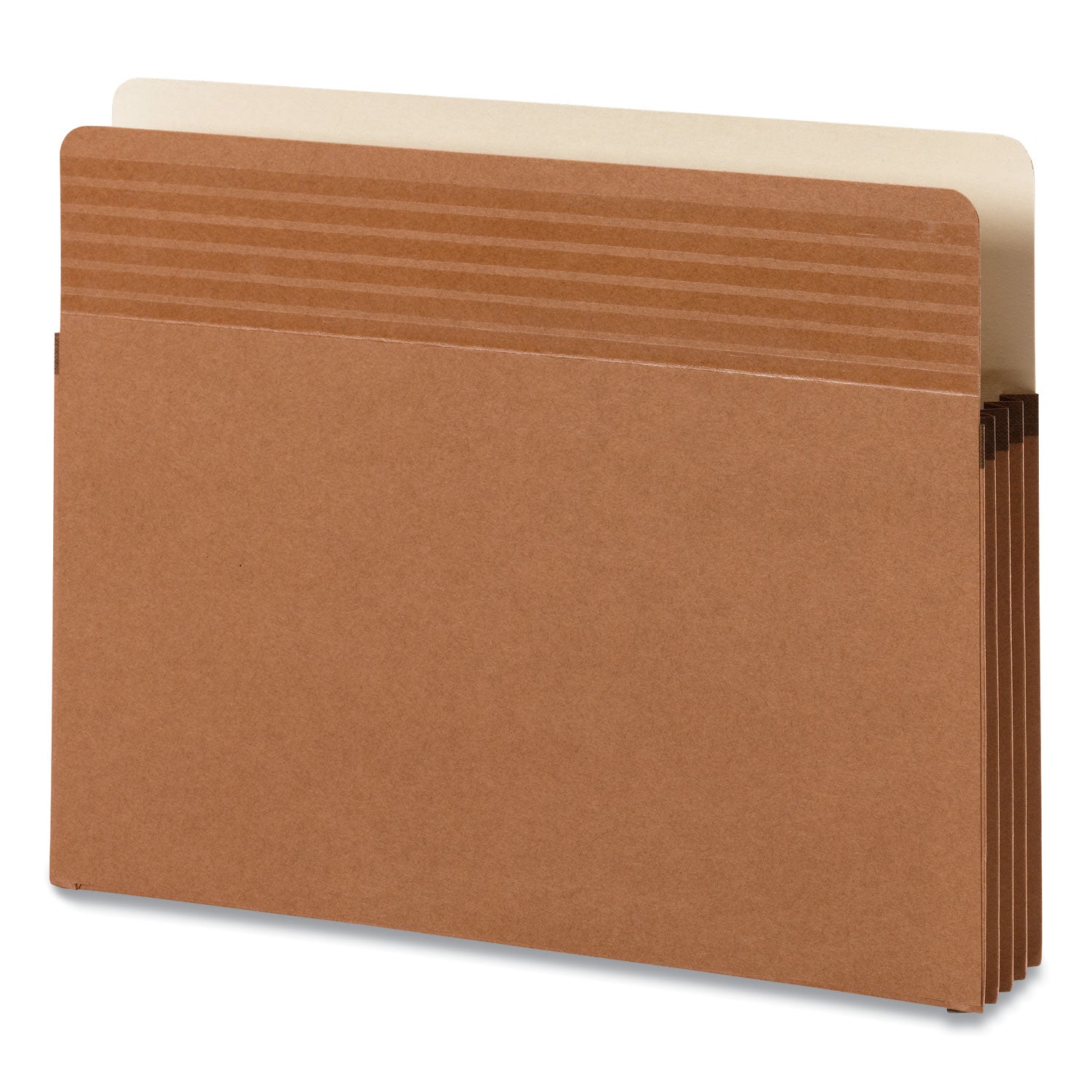 Smead Easy Grip Straight Tab Cut Letter Recycled File Pocket - 8 1/2" x 11" - 3 1/2" Expansion - Redrope - Tear Proof, Reinforced Gusset - 30% Recycled - 25 / Box
