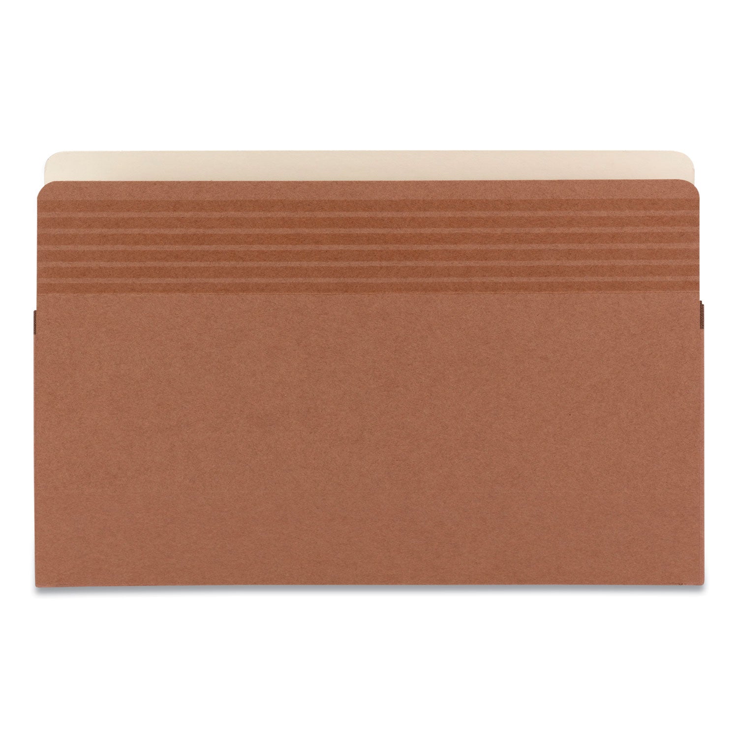 Smead Easy Grip Straight Tab Cut Legal Recycled File Pocket - 8 1/2" x 14" - 3 1/2" Expansion - Pressboard - Redrope - Tear Proof, Reinforced Gusset - 30% Recycled - 25 / Box