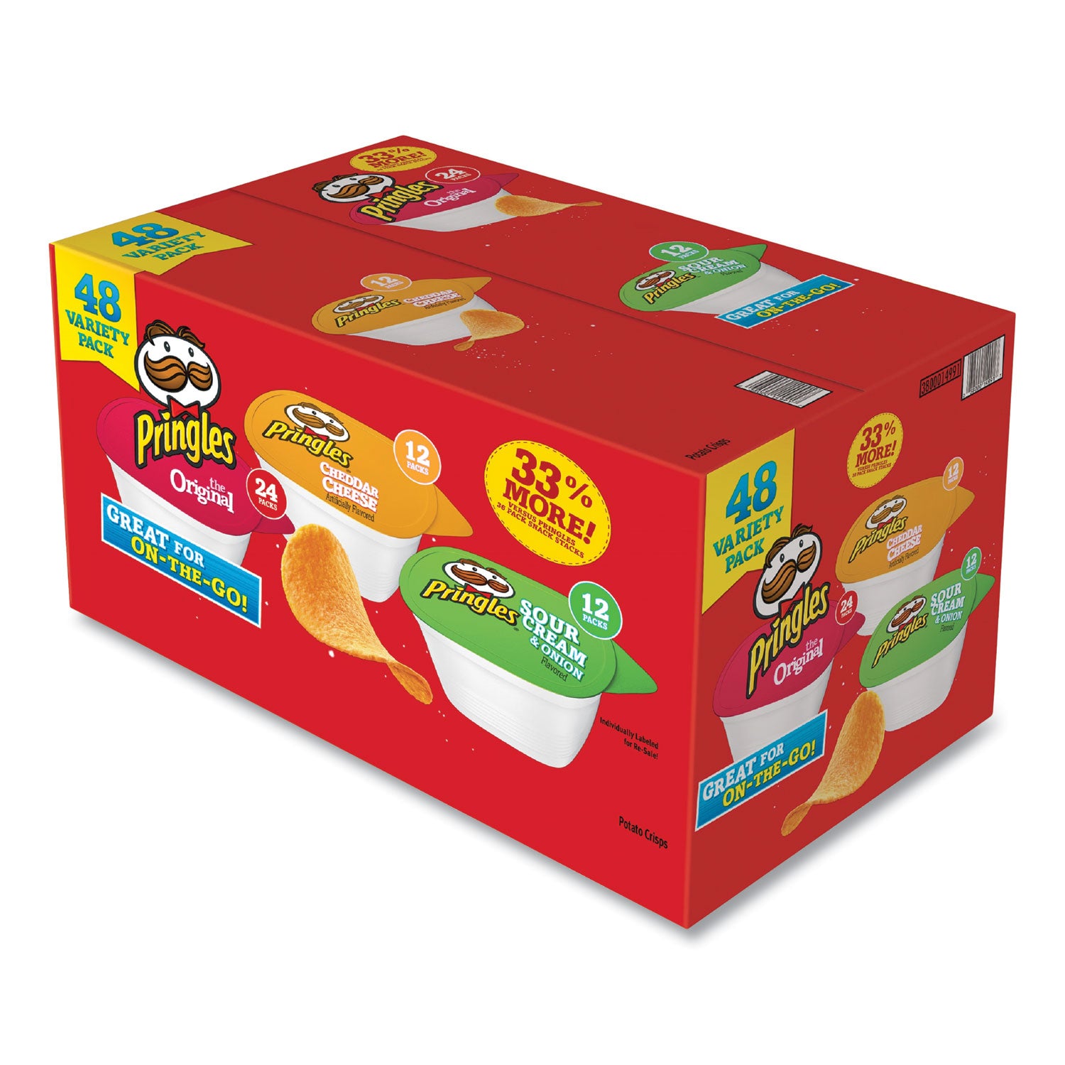 Cheddar Cheese, Original, Sour Cream & Onion/ - 1 Carton