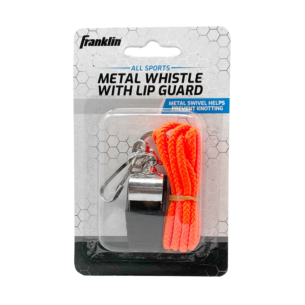 (2 EA) METAL WHISTLE W LANYARD
