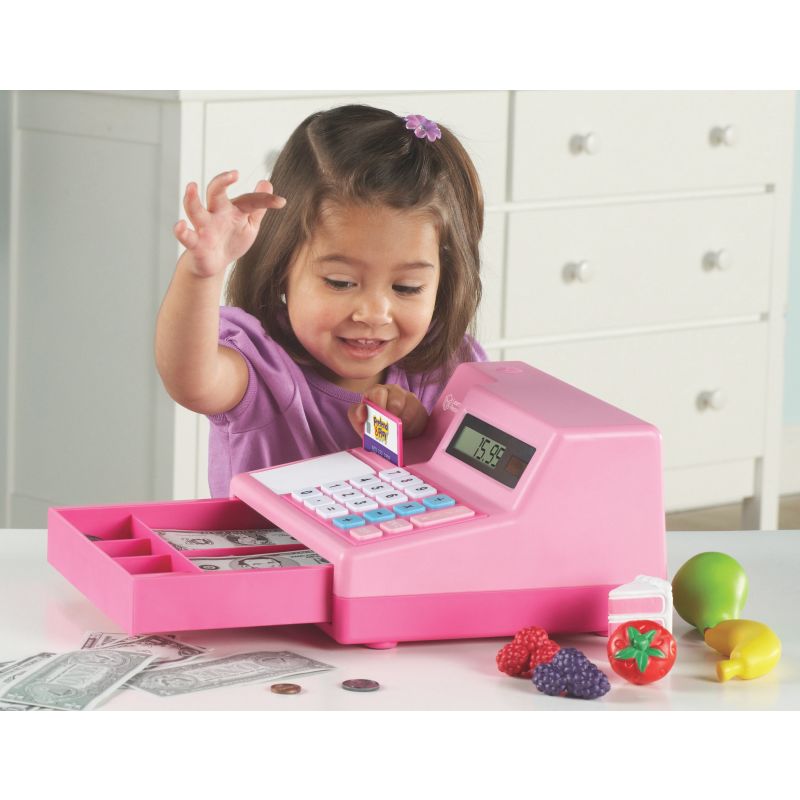 Pretend & Play® Calculator Cash Register in Pink