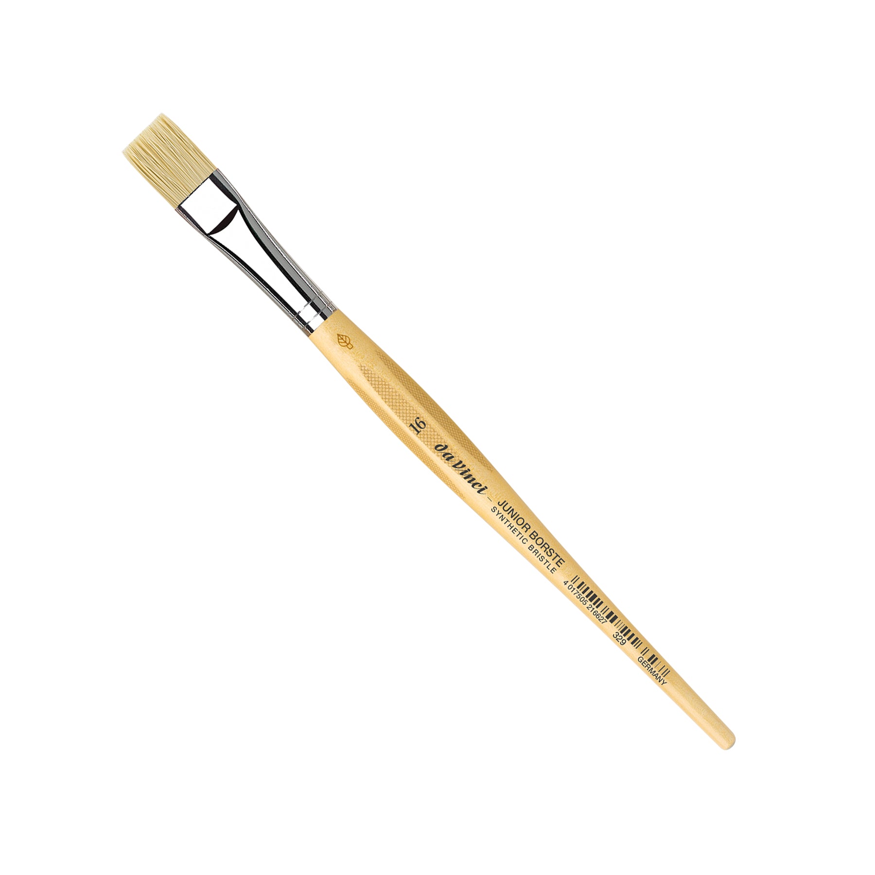 JUNIOR BORSTE Synthetic Student Brush, Synthetic, Tempera, Flat, Series 329, Size 16