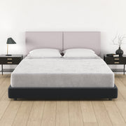 Jaxx Panelist Modern Padded Headboard- Set of 2 Wall Mounted Panels (Each 22.5" x 30")- Queen Double Tall, Vegan Leather, Arctic Fox