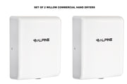 Willow Commercial White High Speed Automatic Electric Hand Dryer 2 Pack