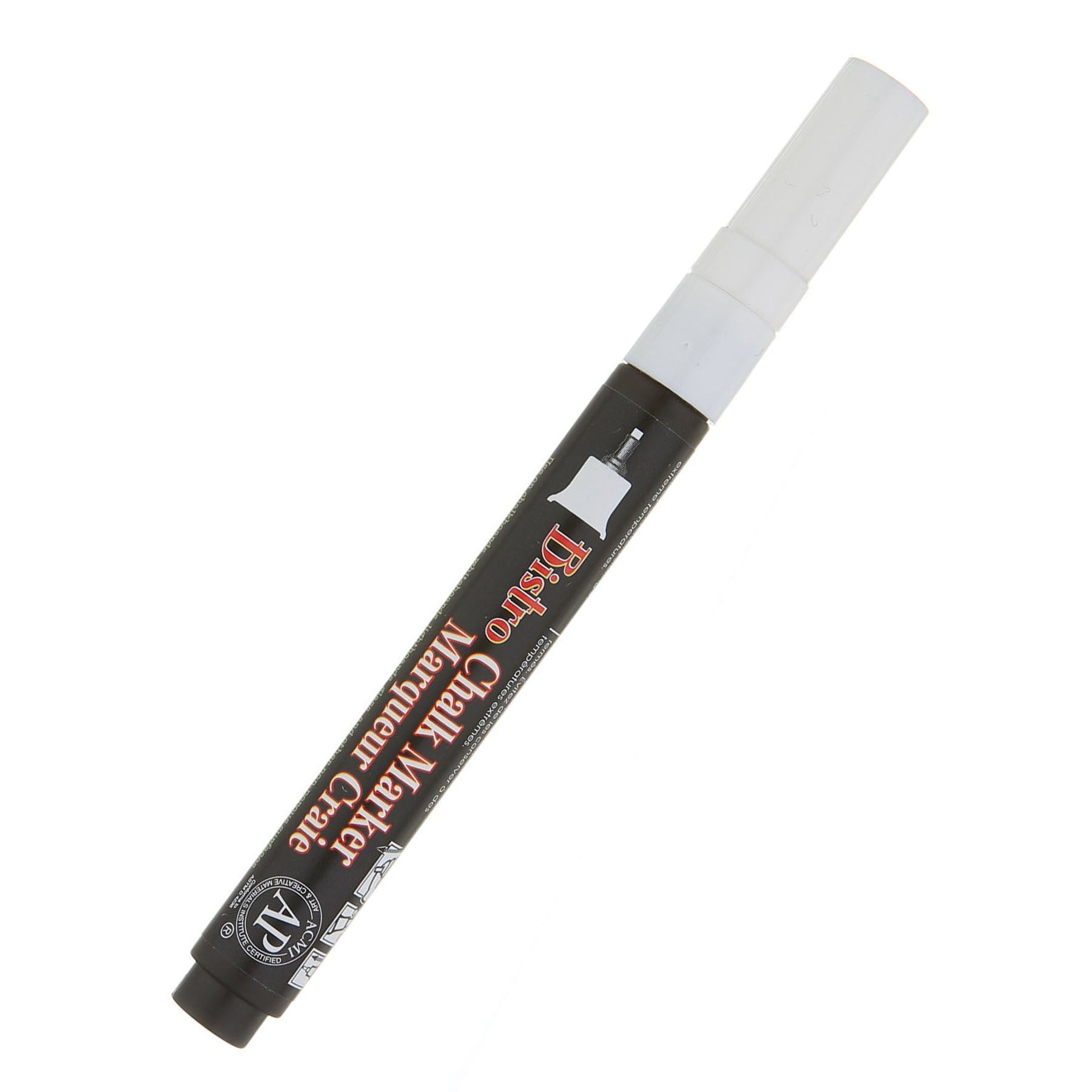 Bistro Single White Marker, Extra Fine Tip