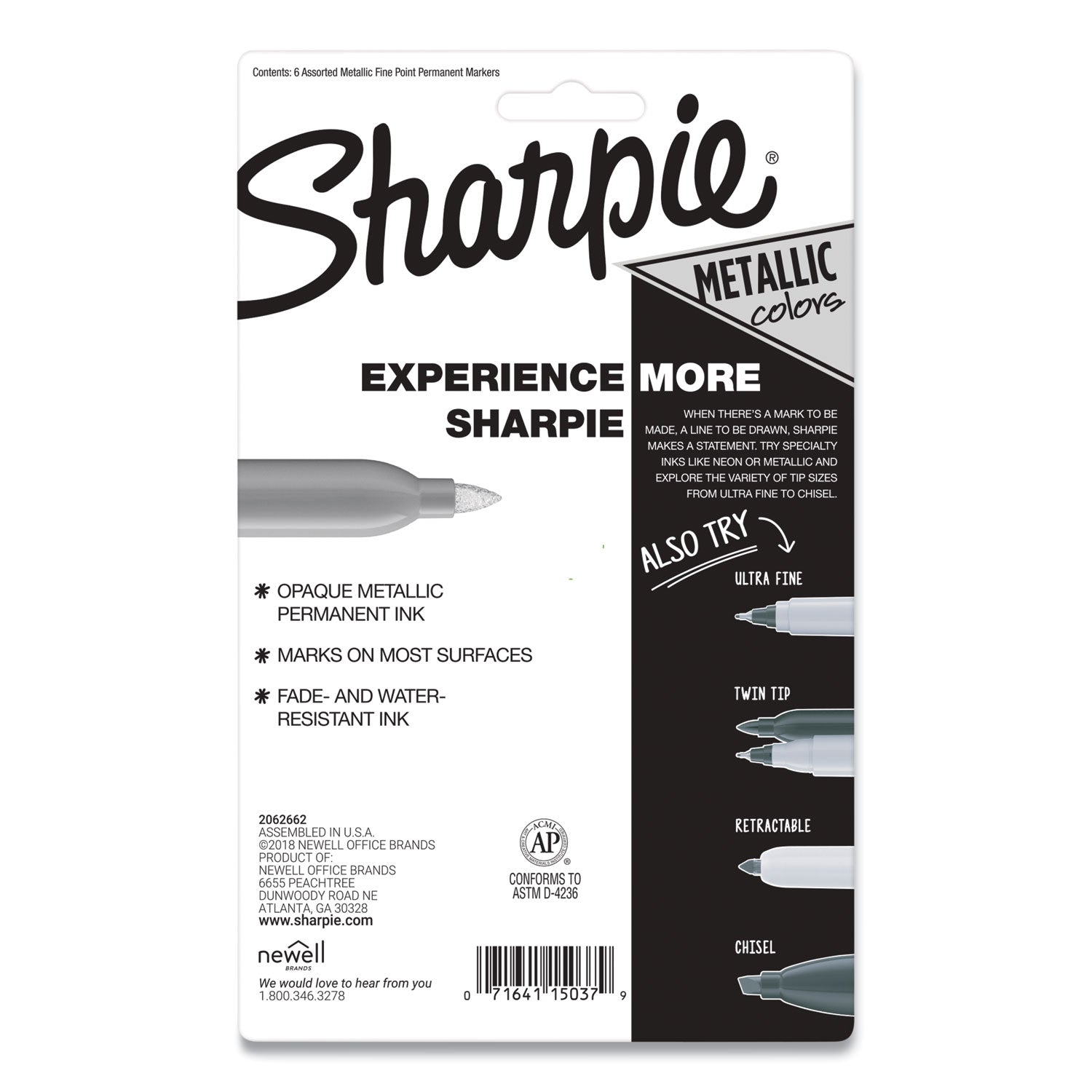 Fine Pen Point - Bold Marker Point - Alcohol Based - 6 / Set