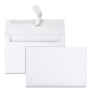 Announcement - 5 3/4" Width x 8 3/4" Length - 24 lb - Peel & Seal - White - 100 / Box