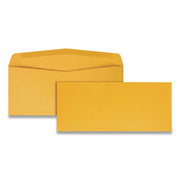 Business - #10 - 4 1/8" Width x 9 1/2" Length - 28 lb - Gummed - Kraft - Kraft - 500 / Box
