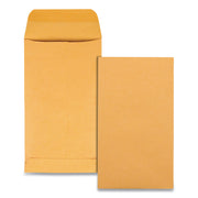Coin - #5-1/2 - 3 1/8" Width x 5 1/2" Length - 28 lb - Gummed - Brown Kraft - Kraft - 500 / Box