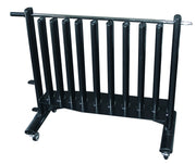 Neo-Hex Fitbell Rack with Security Bar - Black (40" W x 28" D x 43" H)