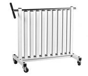 Vinyl Fitbell Rack with Security Bar - White