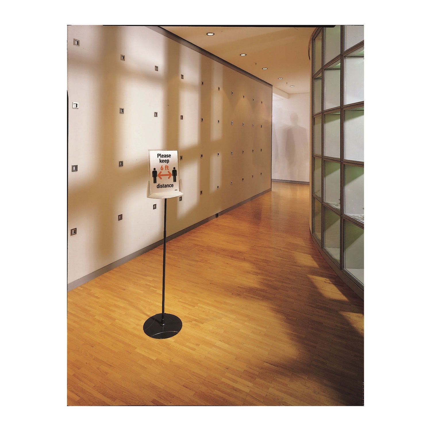 60" Height x 11" Width x 11" Depth - Acrylic - Gray - Tilt