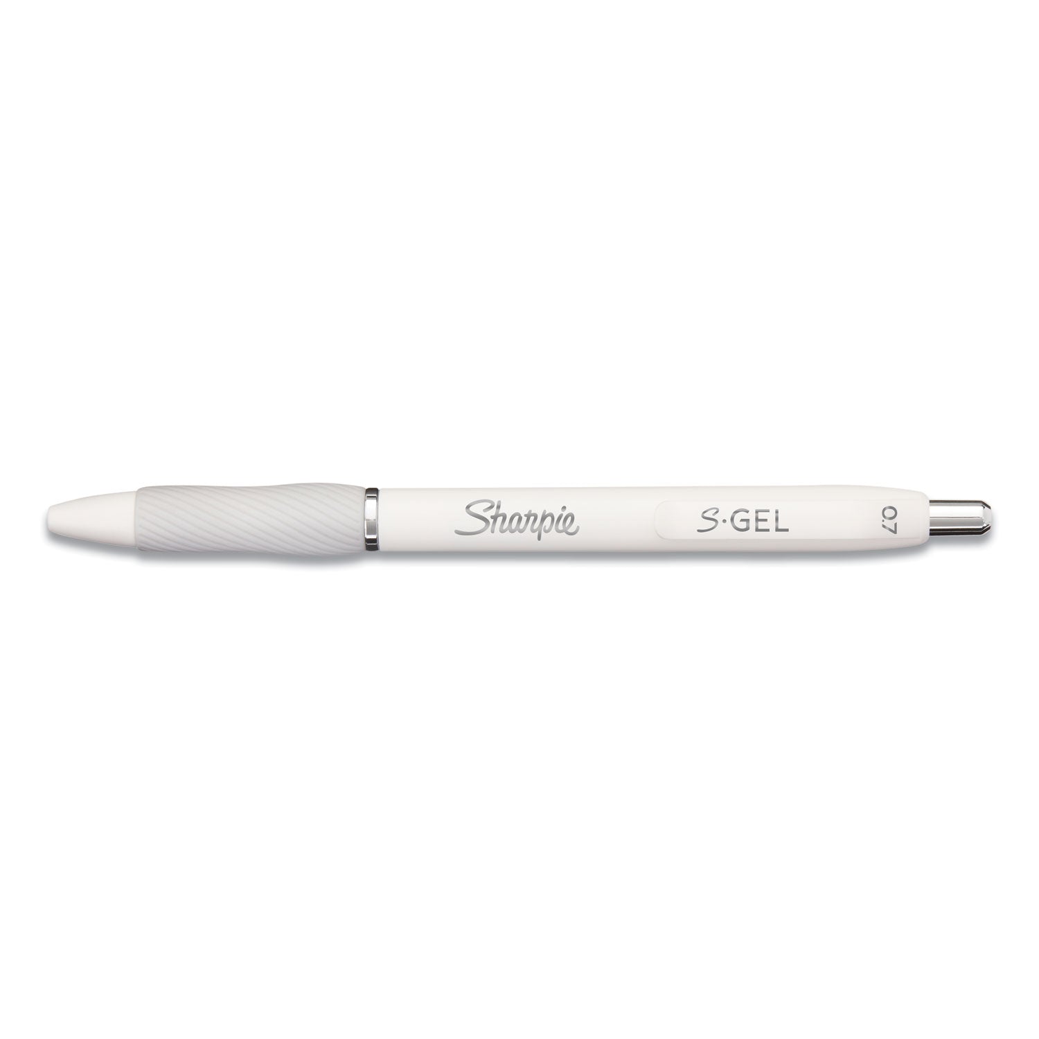 Sharpie S-Gel Pen - 0.7 mm Medium Pen Point - Black Ink - Gel-based - White Barrel - 1 Dozen