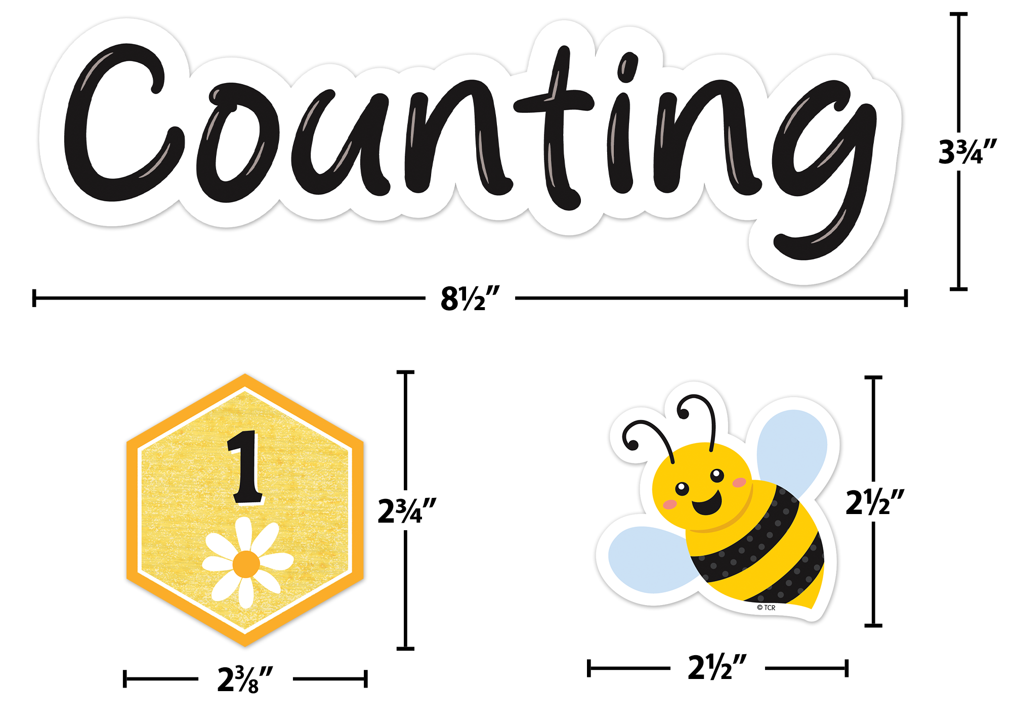Buzzing Bees Counting to 100 Days Mini Bulletin Board