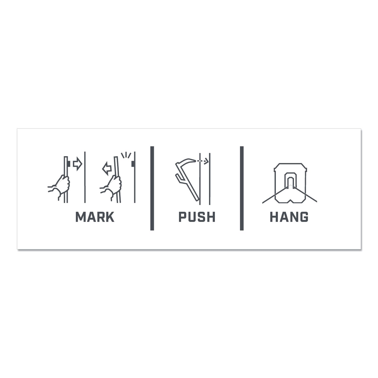 3M CLAW Drywall Picture Hanger - 45 lb (20.41 kg) Capacity - for Pictures, Project, Mirror, Frame, Art, Home, Decoration - Steel - Gray - 3 / Pack