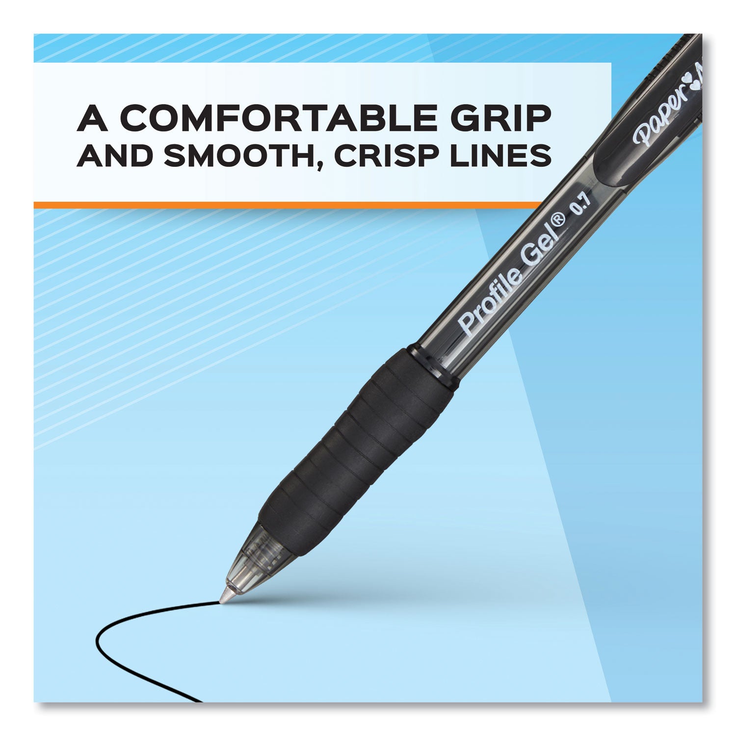 1 mm Medium Pen Point - Retractable - Black Ink - 1 Dozen