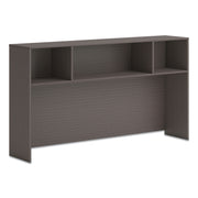 HON Mod HLPLDH72 Hutch, Slate Teak Finish, 39.8" H x 72" W x 14" D, 1 Each