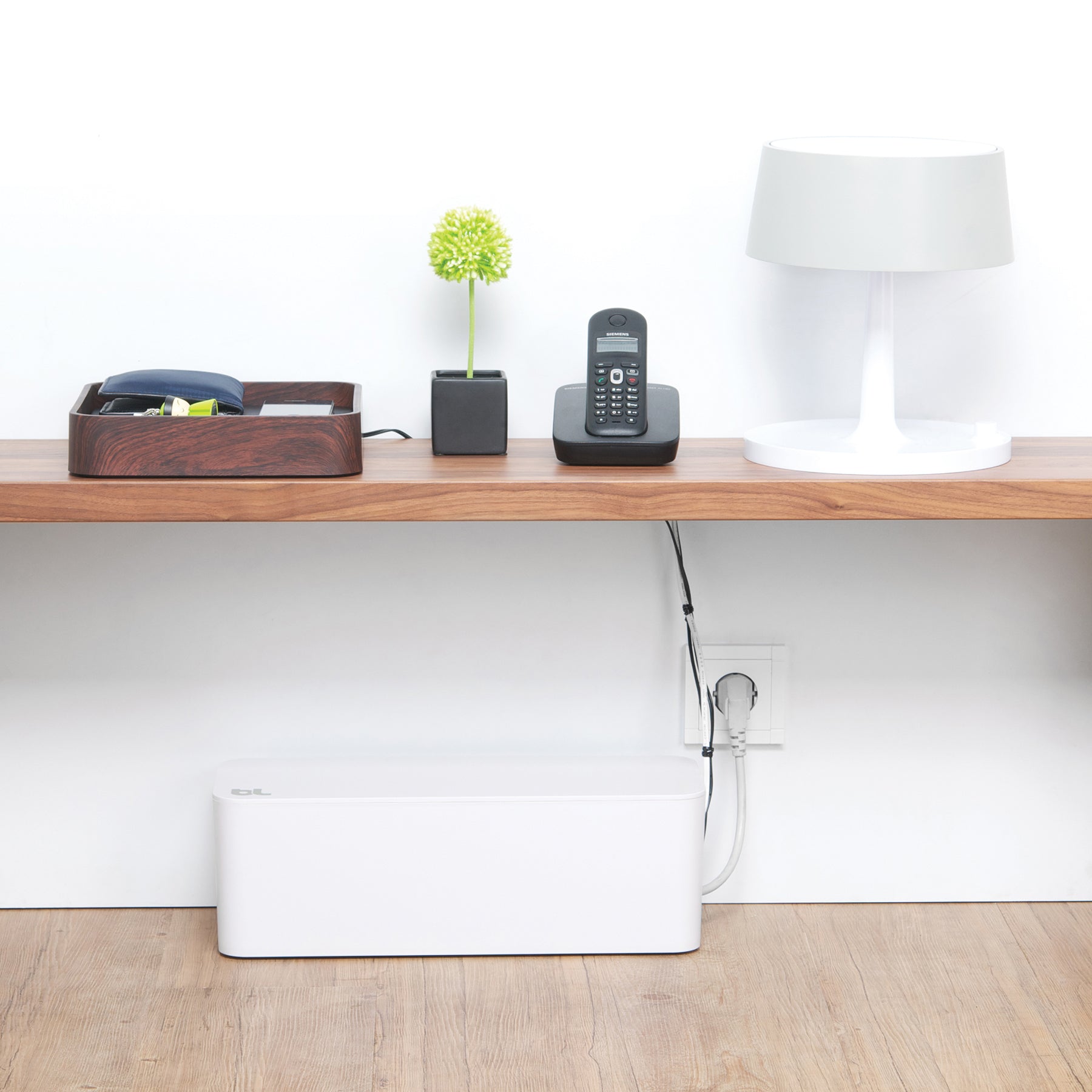 Cablebox Cord Management Box, White