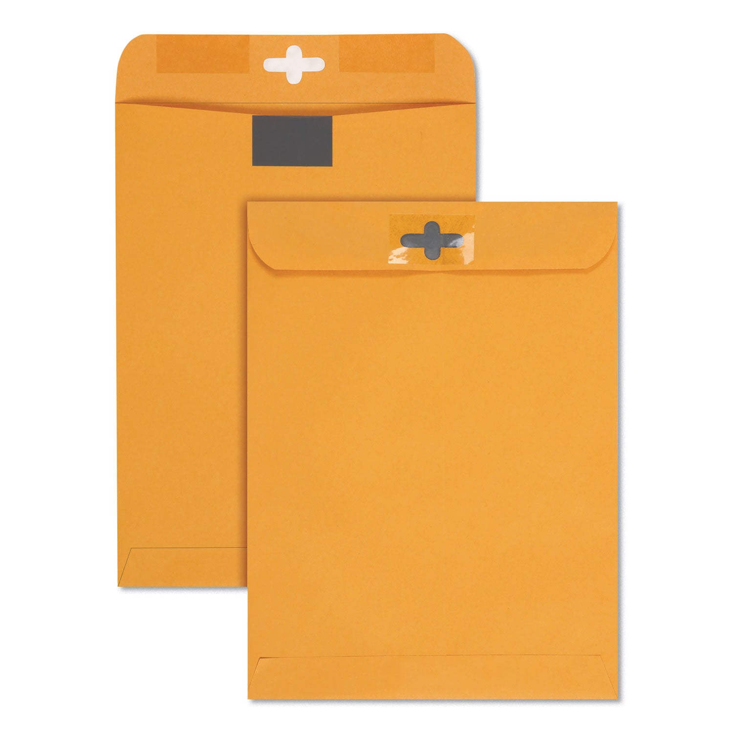 9" Width x 12" Length - 28 lb - Clasp - Kraft - 100 / Box