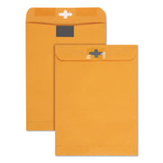 9" Width x 12" Length - 28 lb - Clasp - Kraft - 100 / Box