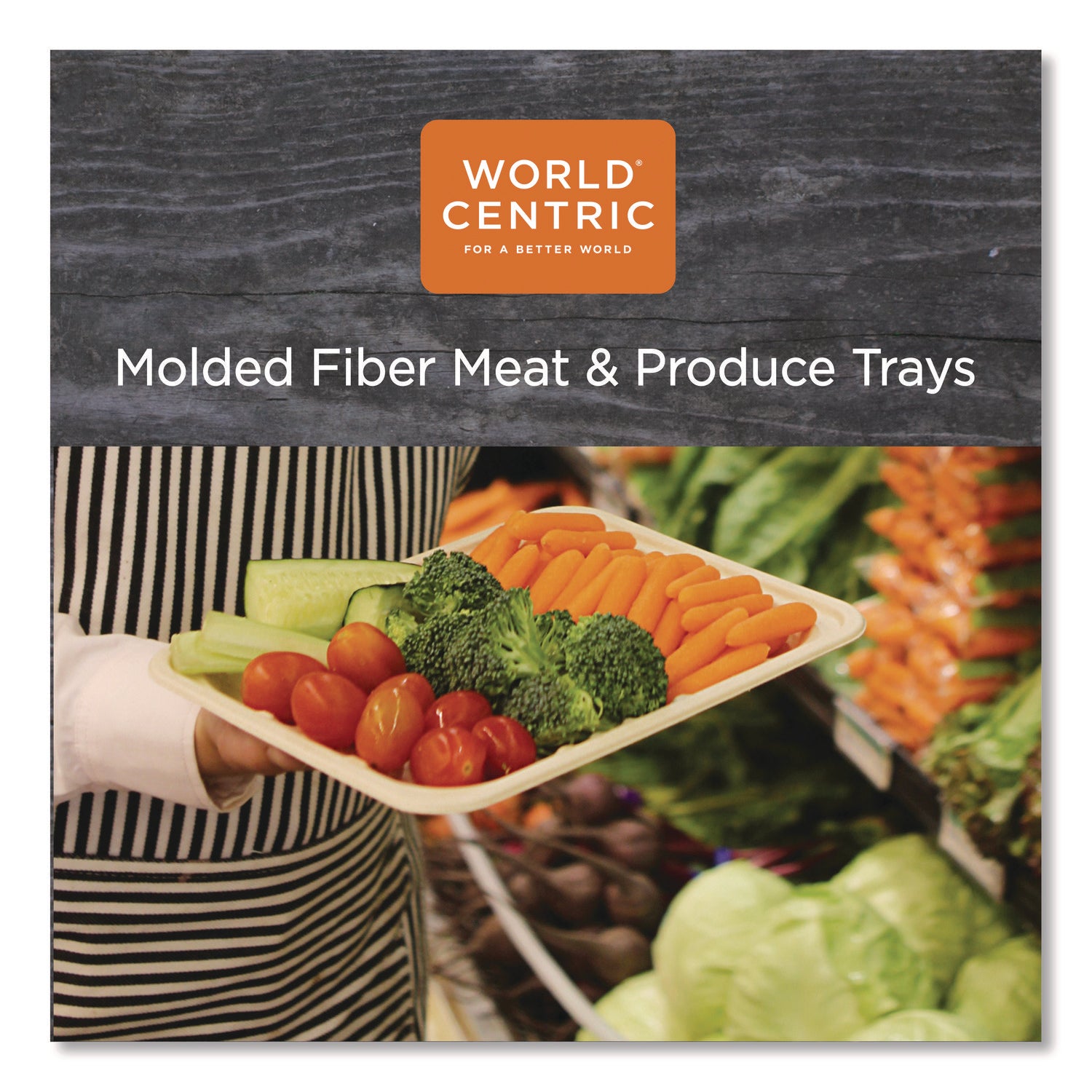 Fiber Trays, PLA Lined, PFAS Free, 8.3 x 4.9 x 0.7, Natural, Paper, 500/Carton