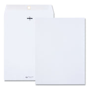Quality Park 9 x 12 Clasp Envelopes with Deeply Gummed Flaps - Clasp - #90 - 9" Width x 12" Length - 28 lb - Gummed Flap - White - 100 / Box