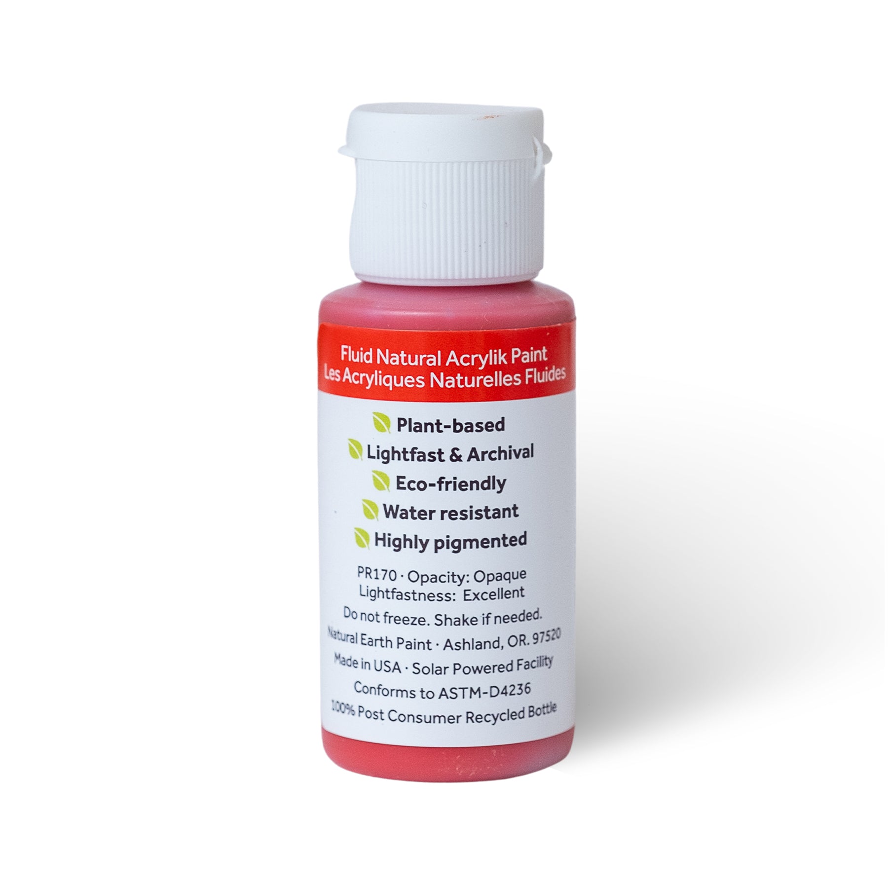 Natural Fluid Acrylik - 1 oz - Scarlet Red