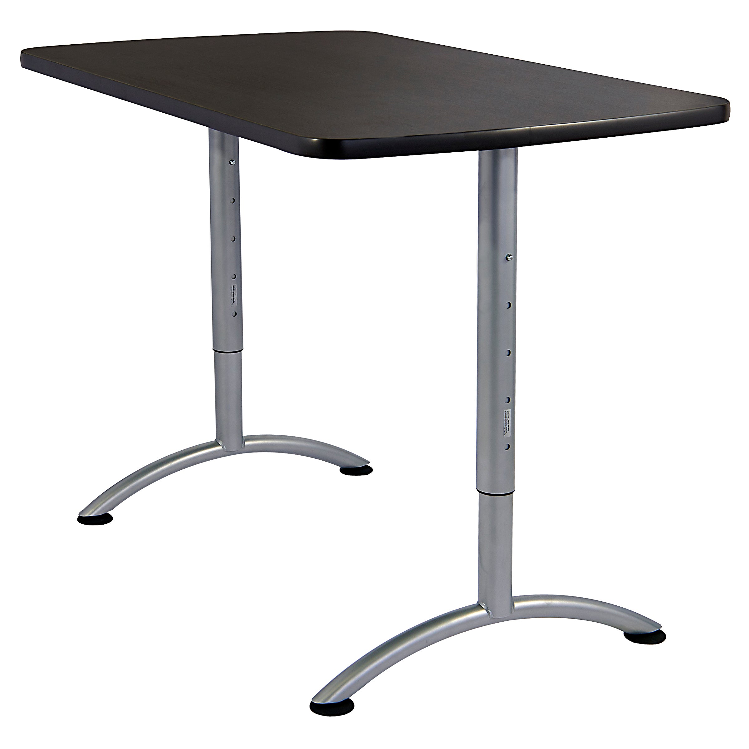 ARC™ Height Adjustable Table, Graphite /Silver Leg - 30" x 60"