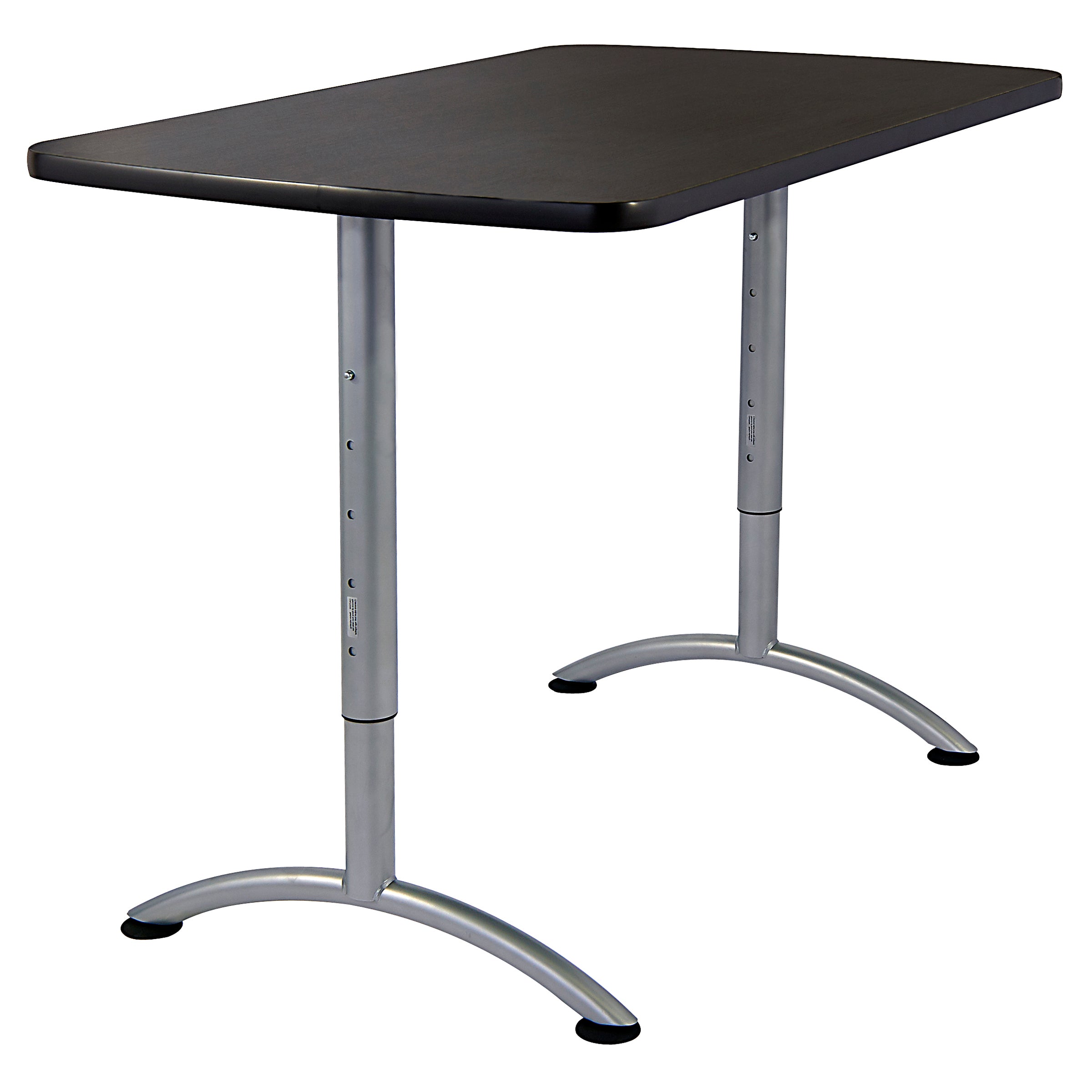 ARC™ Height Adjustable Table, Graphite /Silver Leg - 30" x 60"