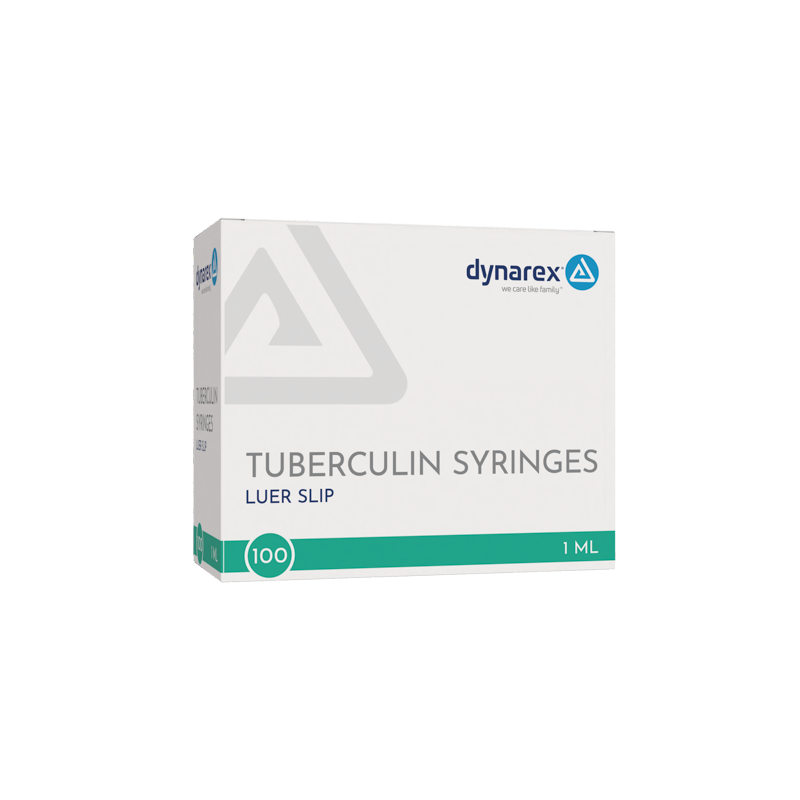 Tuberculin Non-Safety Syringe - Luer Slip, 25G, 5/8" Needle, 1 cc - 100 per box / 10 boxes per case
