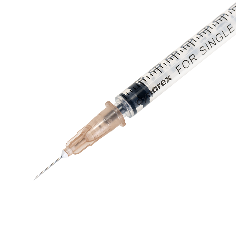 Tuberculin Non-Safety Syringe - Luer Slip, 26G, 3/8" Needle, 1 cc - 100 per box / 10 boxes per case