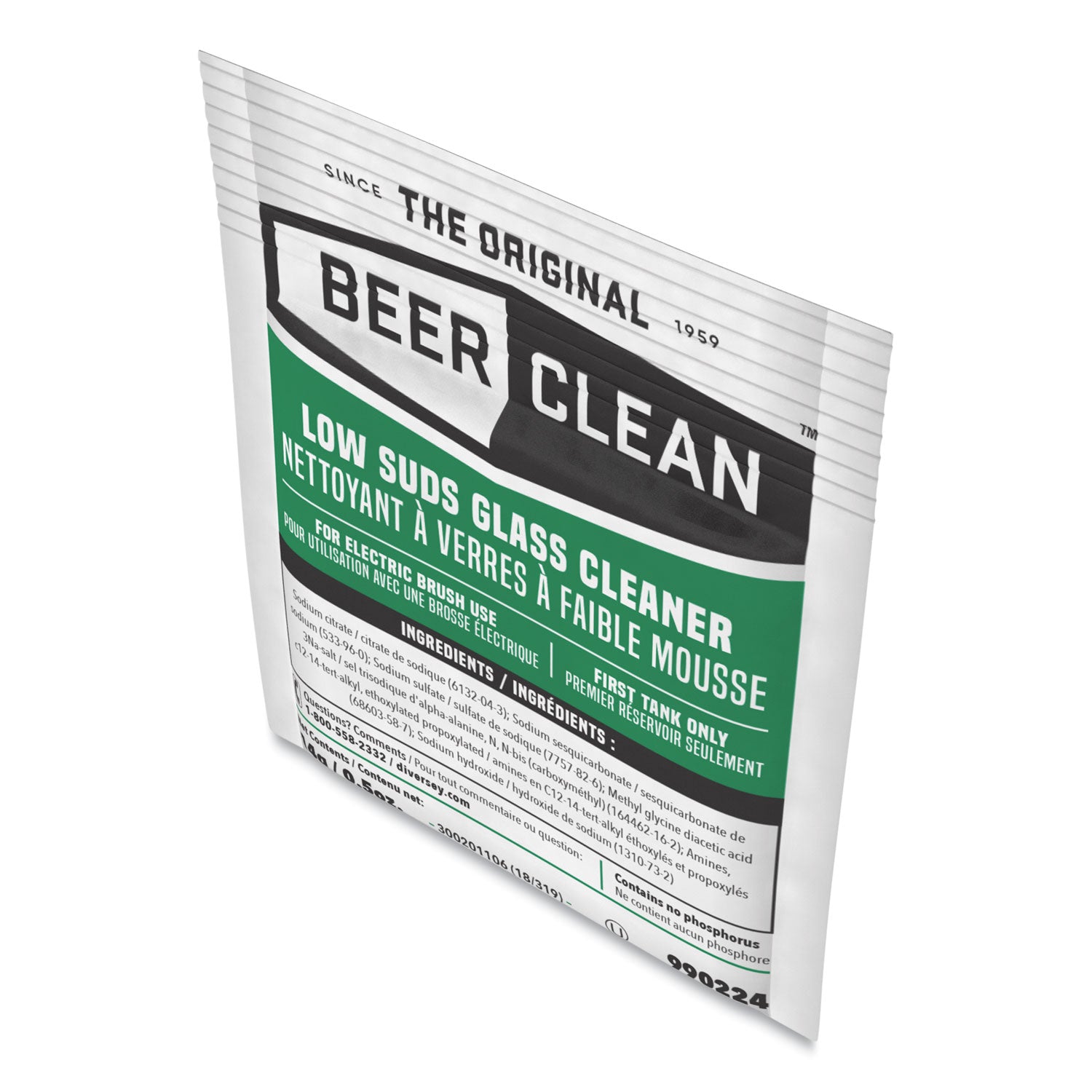 For Glassware - Concentrate - Powder - 0.50 oz (0.03 lb) - Odorless - White - 100 / Carton