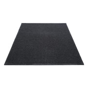 Indoor, Outdoor, Floor, Hard Floor, Carpeted Floor, Entryway, Hallway, Lobby - 60" Length x 36" Width - Rectangular - Polyethylene Terephthalate (PET), Fabric - Charcoal - 1 Each