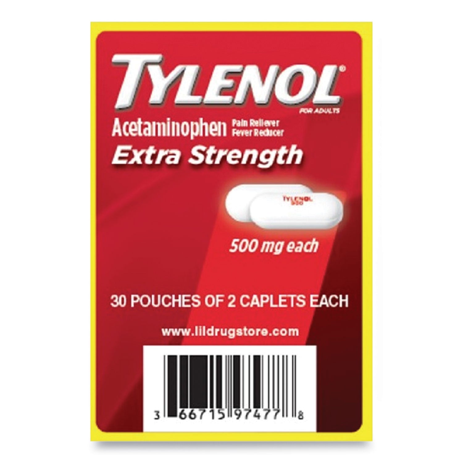 For Fever, Headache, Pain, Upset Stomach, Toothache, Arthritis, Muscular Pain, Premenstrual Cramp, Menstrual Cramp, Backache, Common Cold - 30 / Box