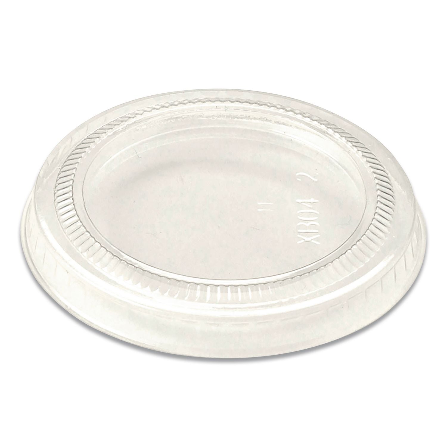 PLA Lids for Fiber Cups, 2.6" Diameter x 0.3" h, Clear, Plastic, 2,000/Carton