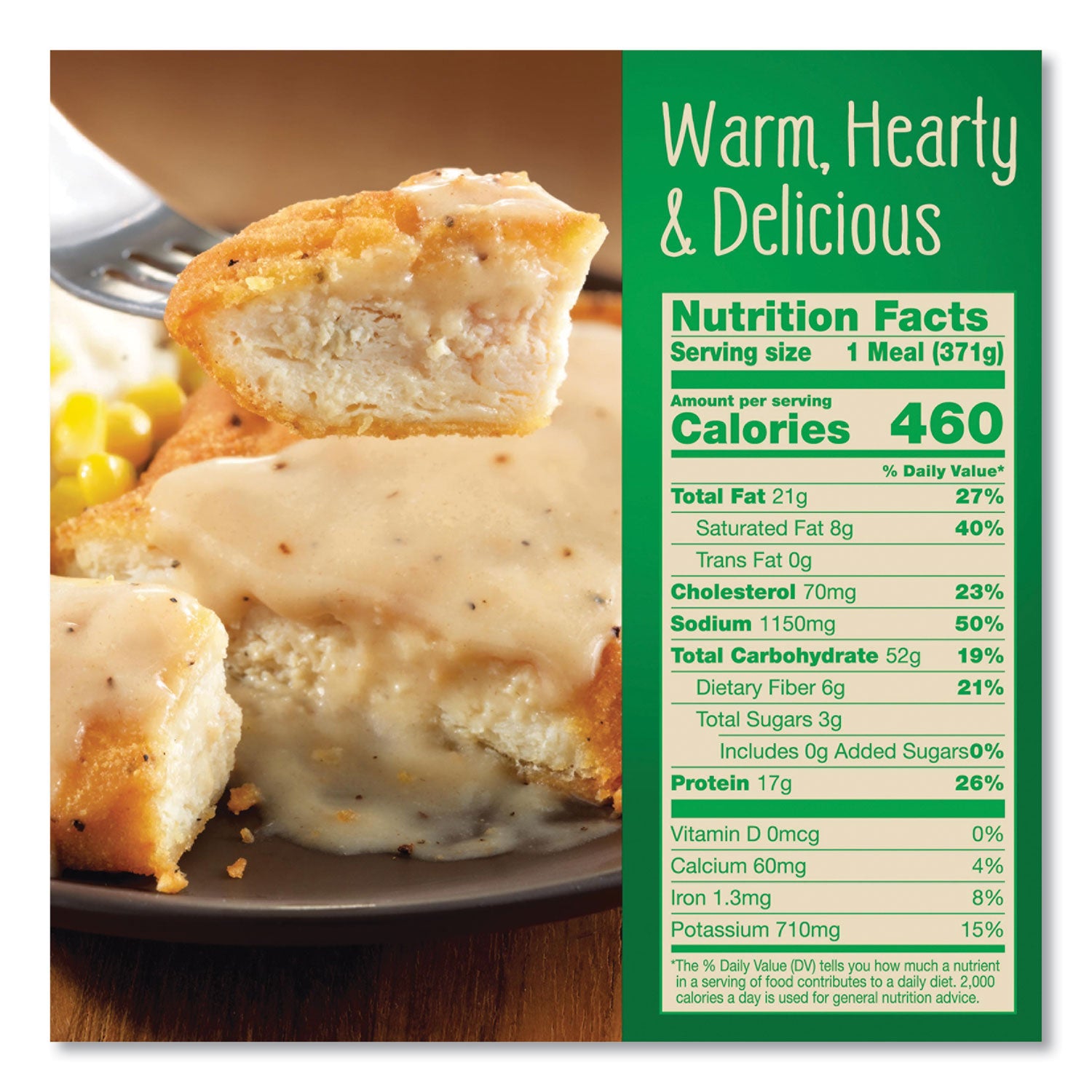 Country Fried Chicken and Gravy, 13.1 oz Bowl, 5/Pack