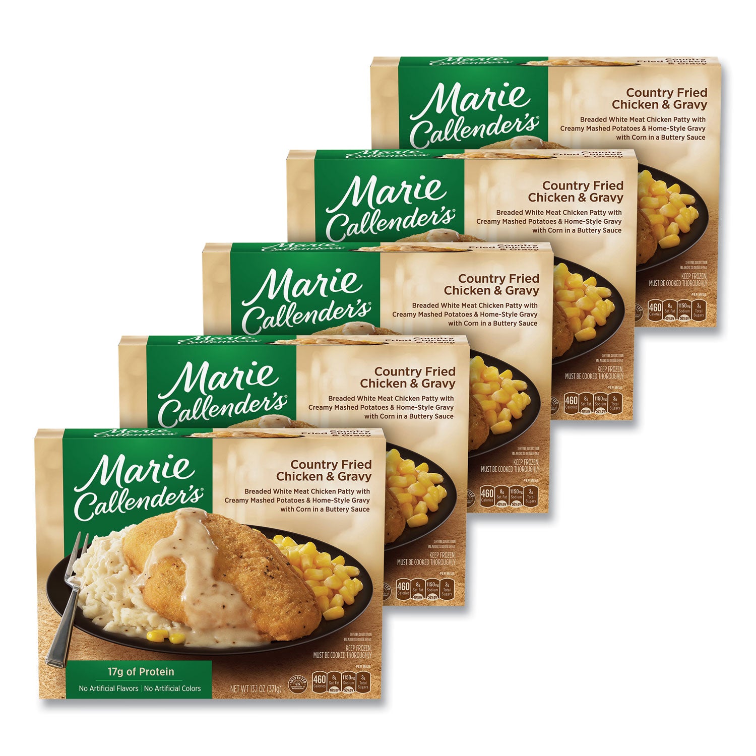 Country Fried Chicken and Gravy, 13.1 oz Bowl, 5/Pack