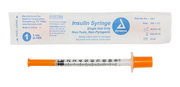 Insulin Syringe - Non-Toxic - Individual Wrapped, 29G, 1/2" Needle, 1 cc - 100 per box / 5 boxes per case