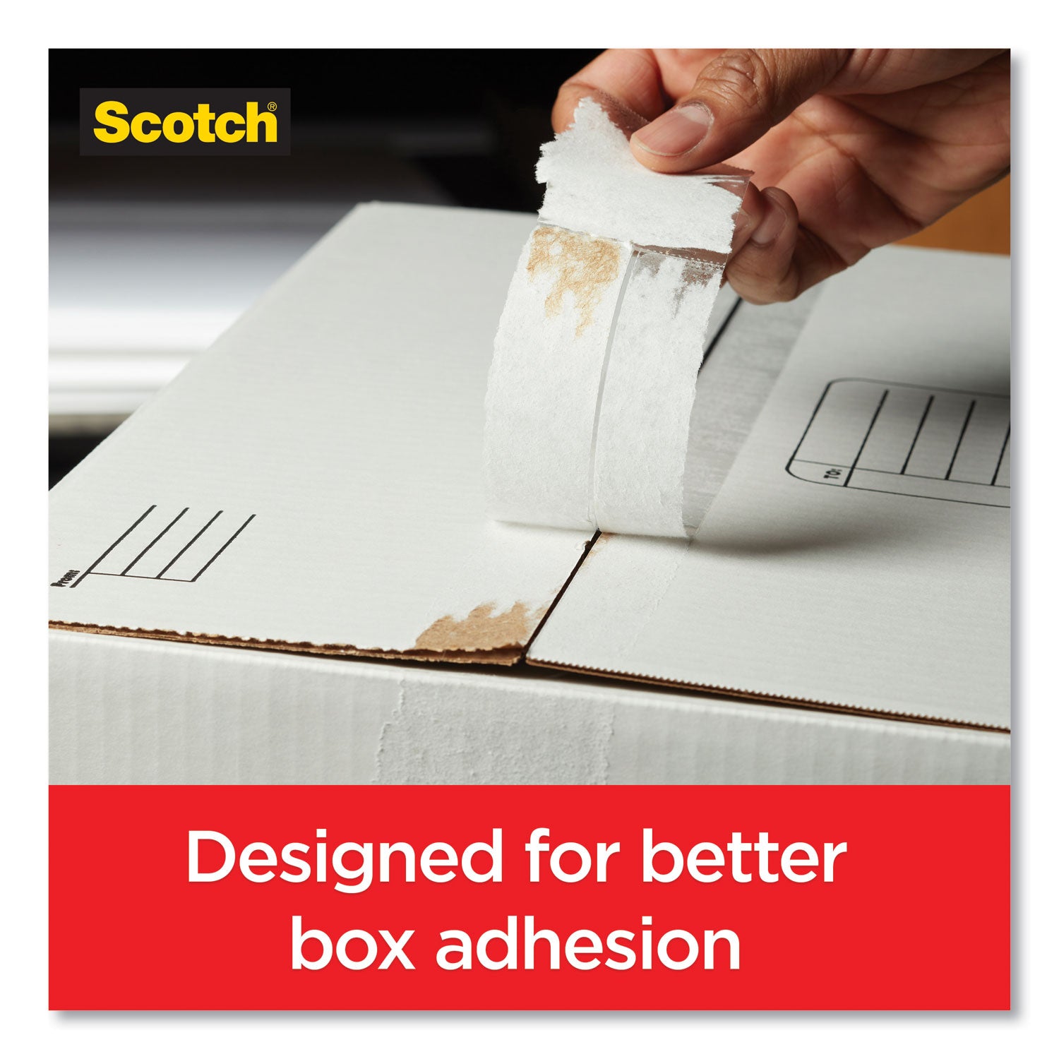 Scotch Box Lock Packaging Tape Refill - 55 yd Length x 1.88" Width - Clear - 6 / Pack