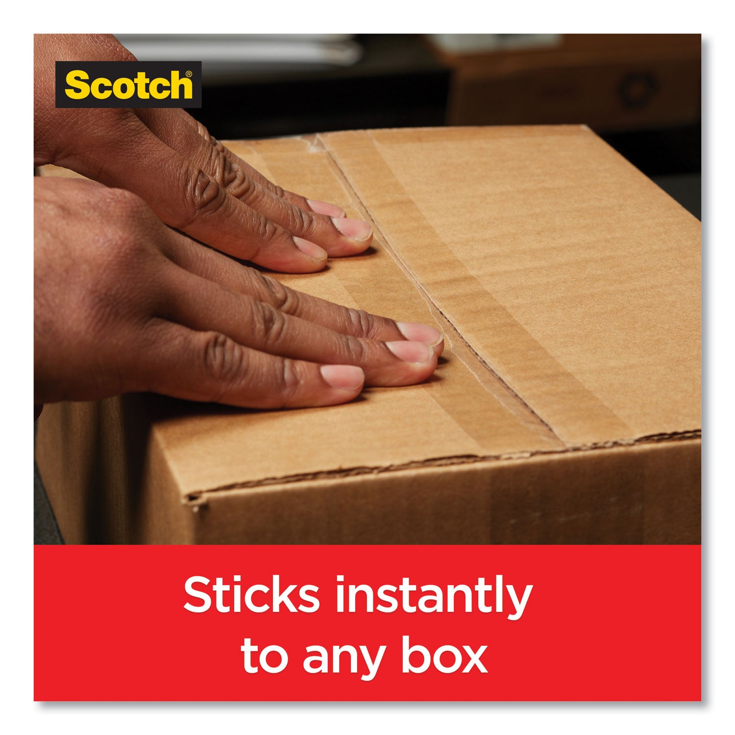 Scotch Box Lock Packaging Tape Refill - 55 yd Length x 1.88" Width - Clear - 6 / Pack