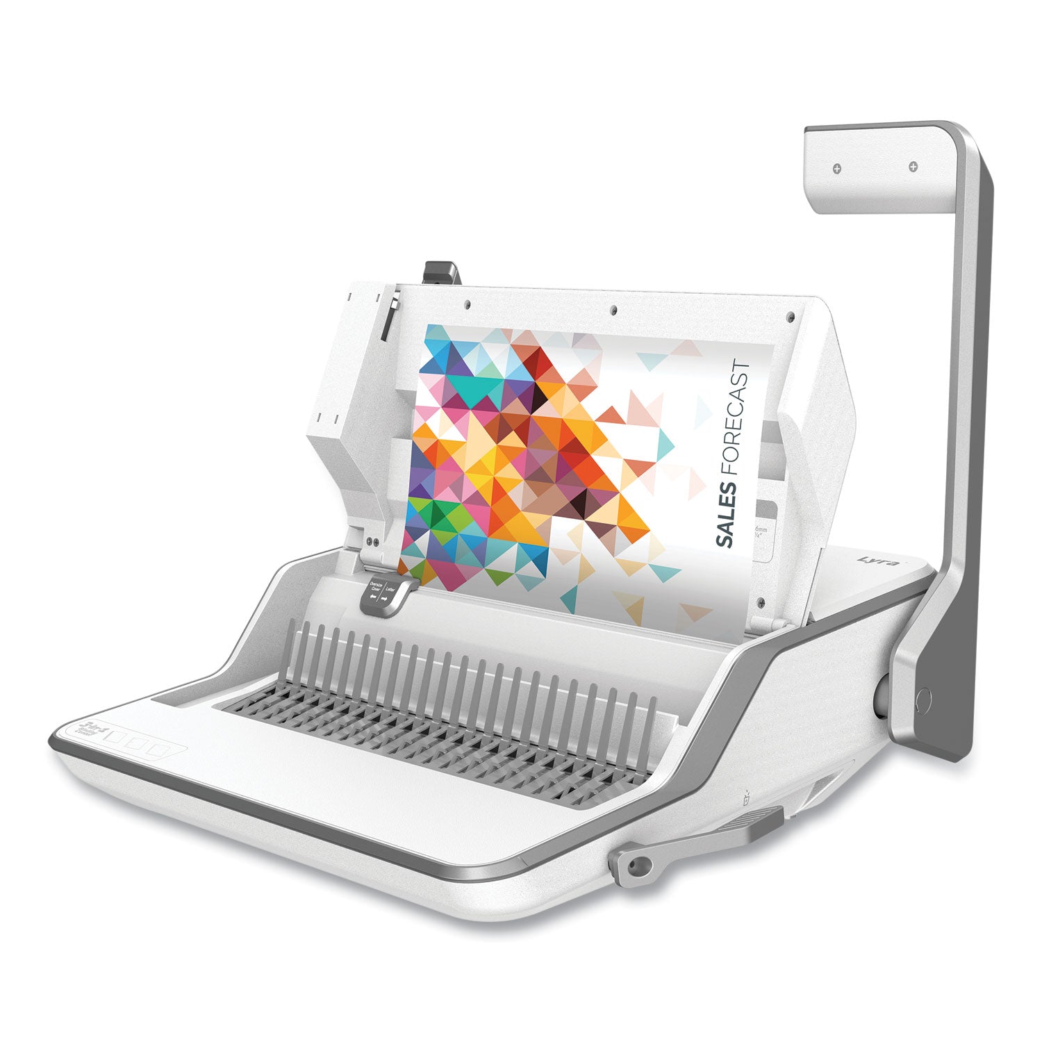 CombBind - 300 Sheet(s) Bind - 30 Punch - 6" Height x 16.6" Width x 15.6" Depth - White, Gray