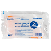 Insulin Syringe - Non-Toxic, Multi-Pack, 0.5 cc, 29G Needle Gauge, 1/2" Needle - 100 pcs per Box, 5 Boxes per Case