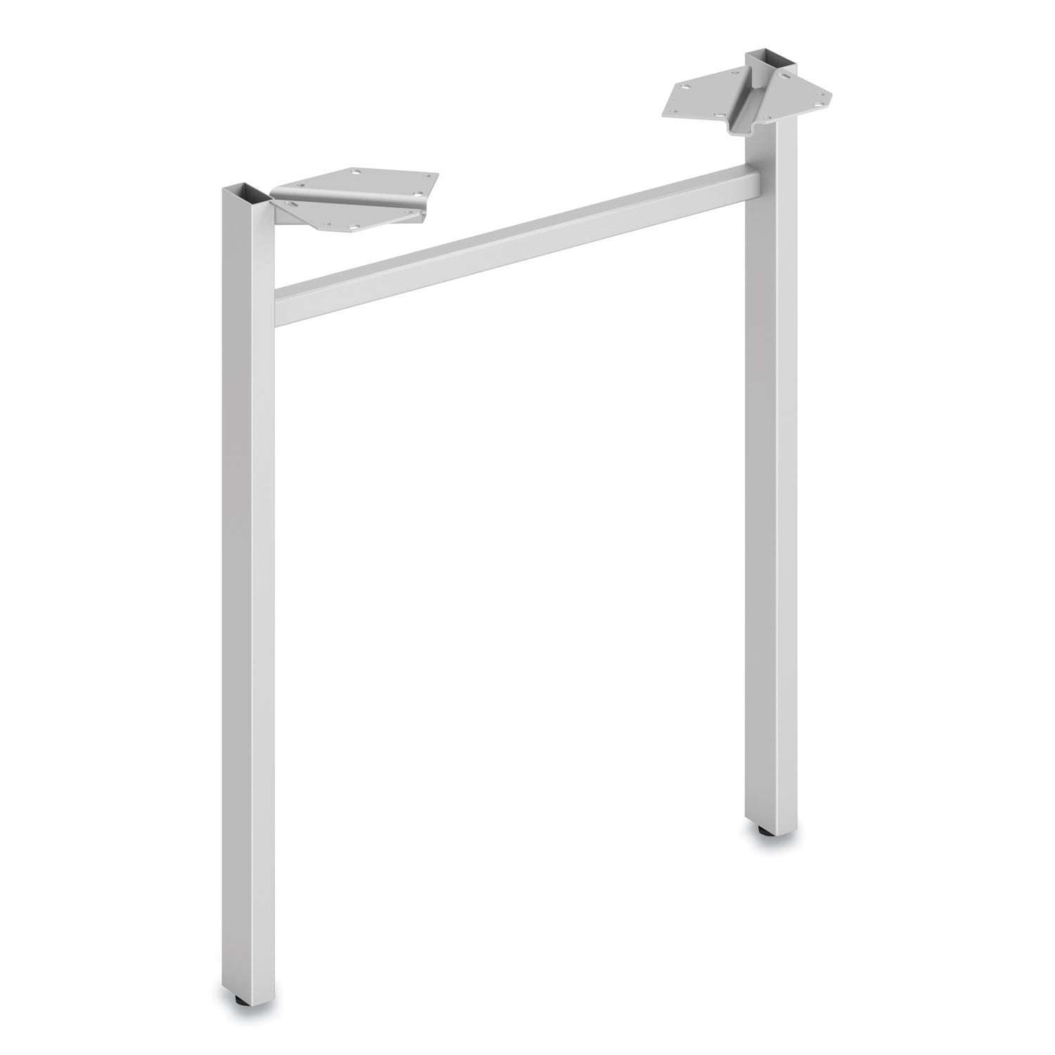 HON Mod HLPLLEG24U Worksurface U-Leg, Silver Finish, 24" Width, 1 Each