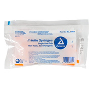 Insulin Syringe - Non-Toxic, Multi-Pack, 0.5 cc, 30G Needle Gauge, 5/16" Needle - 100 pcs per Box, 5 Boxes per Case
