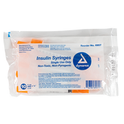 Insulin Syringe - Non-Toxic, Multi-Pack, 1 cc, 29G Needle Gauge, 1/2" Needle - 100 pcs per Box, 5 Boxes per Case