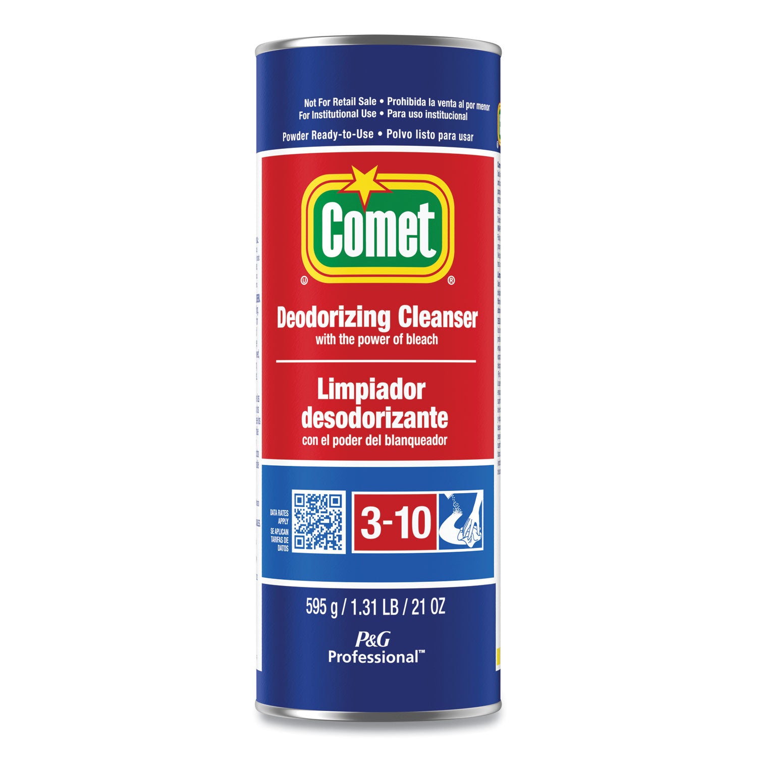 Comet Deodorizing Cleanser - For Multipurpose - 21 oz (1.31 lb) - Recommended For: Stain Remover - Deodorize - 24 / Carton